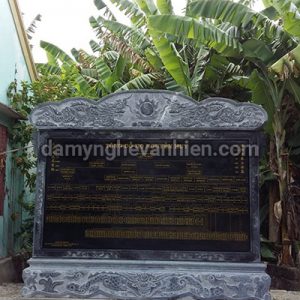 Bia ghi danh đá xanh đen 2