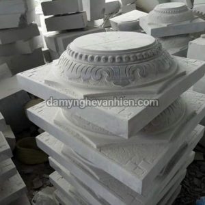 Chân tảng kê cột đá xanh đen 8