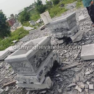 Chậu cảnh đá xanh đen 1