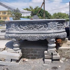 Chậu cảnh đá xanh đen 4