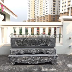 Chậu cảnh đá xanh đen 10