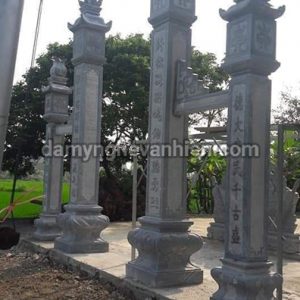 Cổng đá - cột tứ trụ đá 4