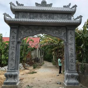 Cổng đá - cột tứ trụ đá 9