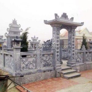 Cổng đá - cột tứ trụ đá 10