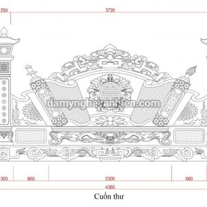 Cuốn thư - Bình phong trấn trạch 6