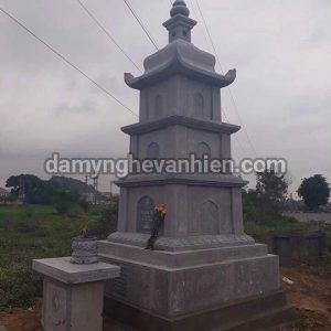 Lầu bát giác và tháp đá xanh đen 3