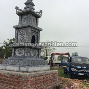 Lầu bát giác và tháp đá xanh đen 4