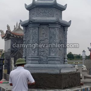 Lầu bát giác và tháp đá xanh đen 6