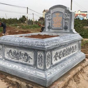 Mộ tam sơn đá xanh đen 1