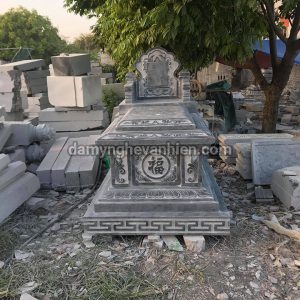 Mộ tam sơn đá xanh đen 2