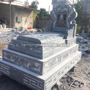 Mộ tam sơn đá xanh đen 3