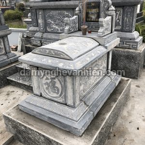 Mộ tam sơn đá xanh đen 5