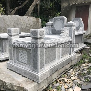 Mộ tam sơn đá xanh đen 7