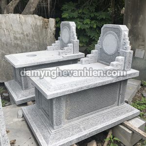 Mộ tam sơn đá xanh đen 10
